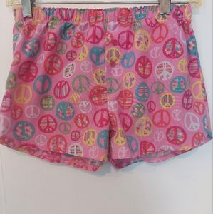 Children's place pj peace sign shorts